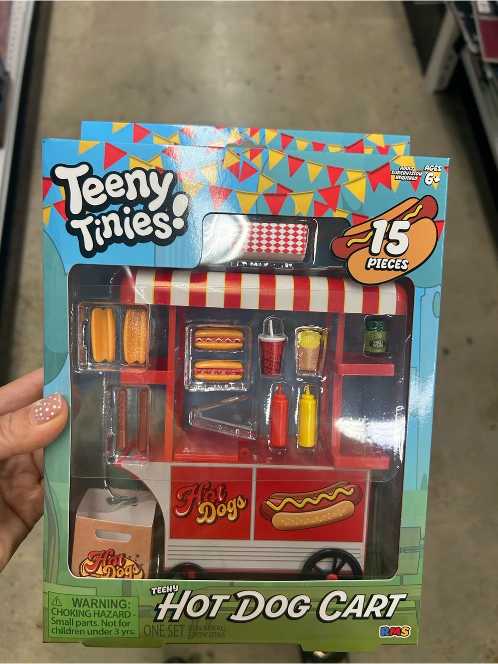 Teeny Tinies Hot Dog Cart Playset